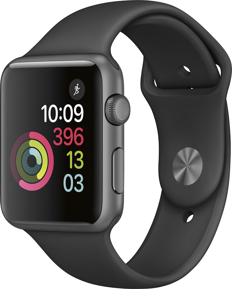 Apple Watch Series 1 42mm Sp. Gray Aluminum Case Black Nylon Band – Mike's  Tech Shop