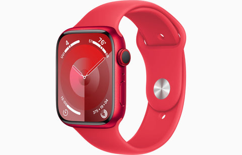 Apple Watch Series 9 GPS + Cellular 45mm (PRODUCT)RED Aluminum Case with (PRODUCT)RED Sport Band - S/M