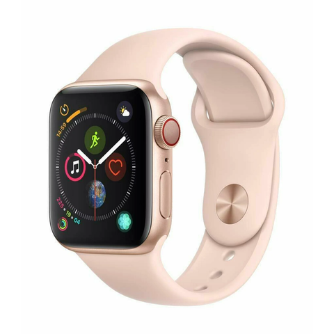 Apple Watch S4 Cell 40mm Gold Alum Pink Sand Sport Band