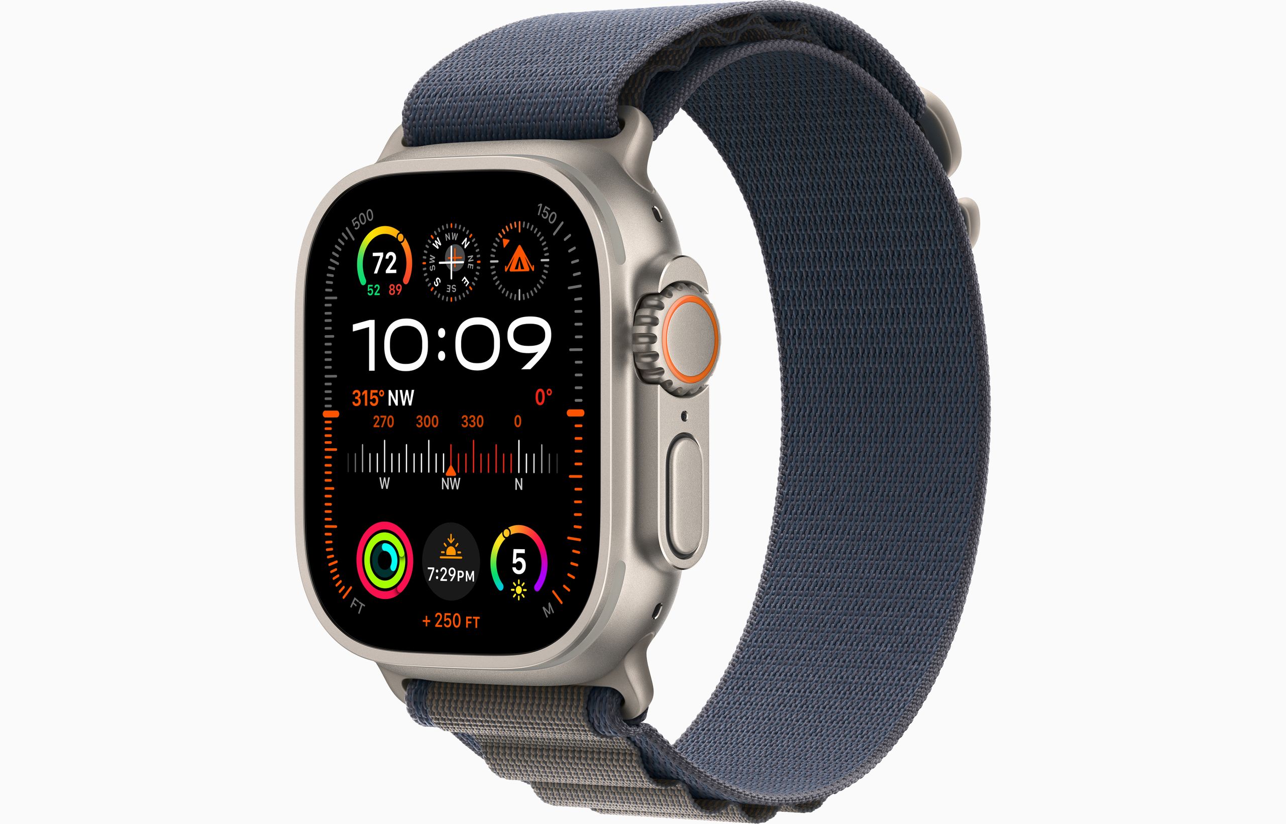 Apple Watch Ultra 2 GPS Cellular 49mm Titanium Case with Blue Alpin Mike s Tech Shop