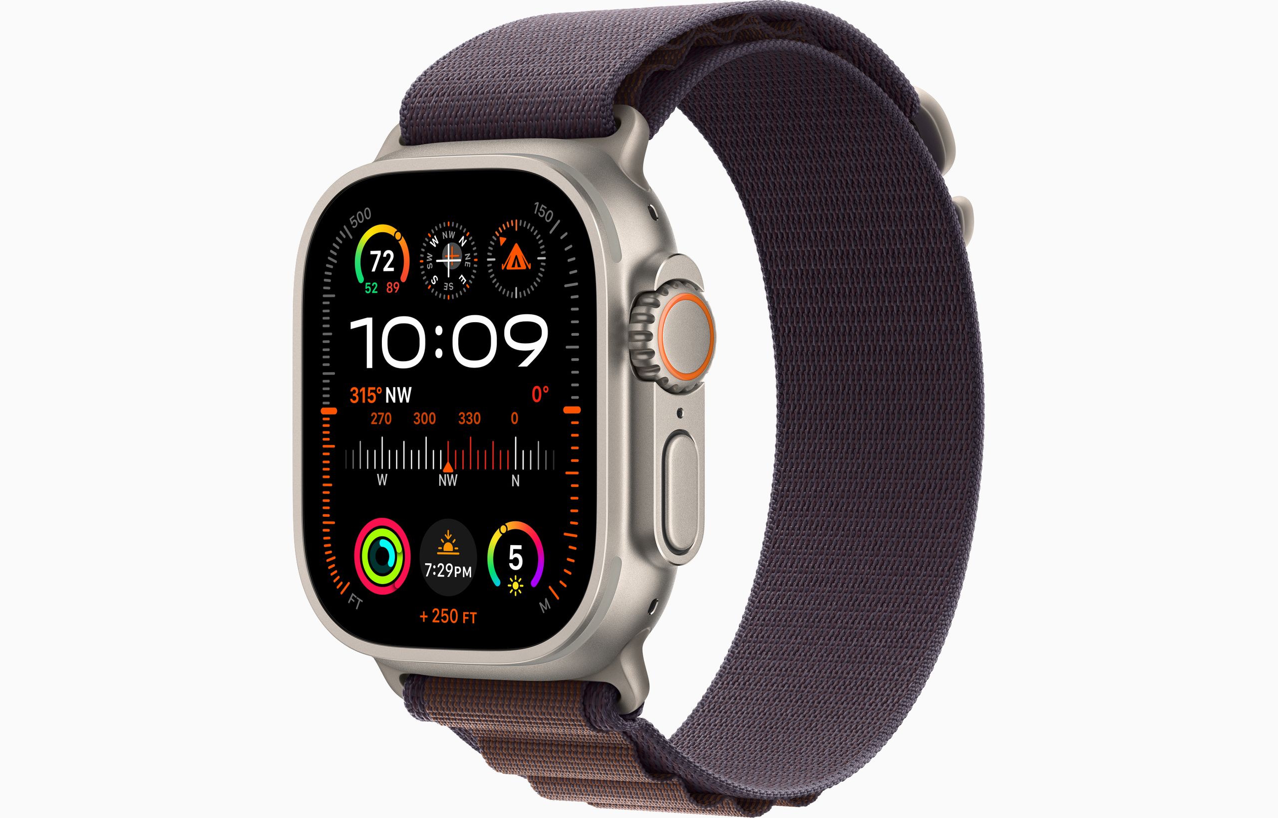 Apple Watch Ultra 2 GPS + Cellular, 49mm Titanium Case with