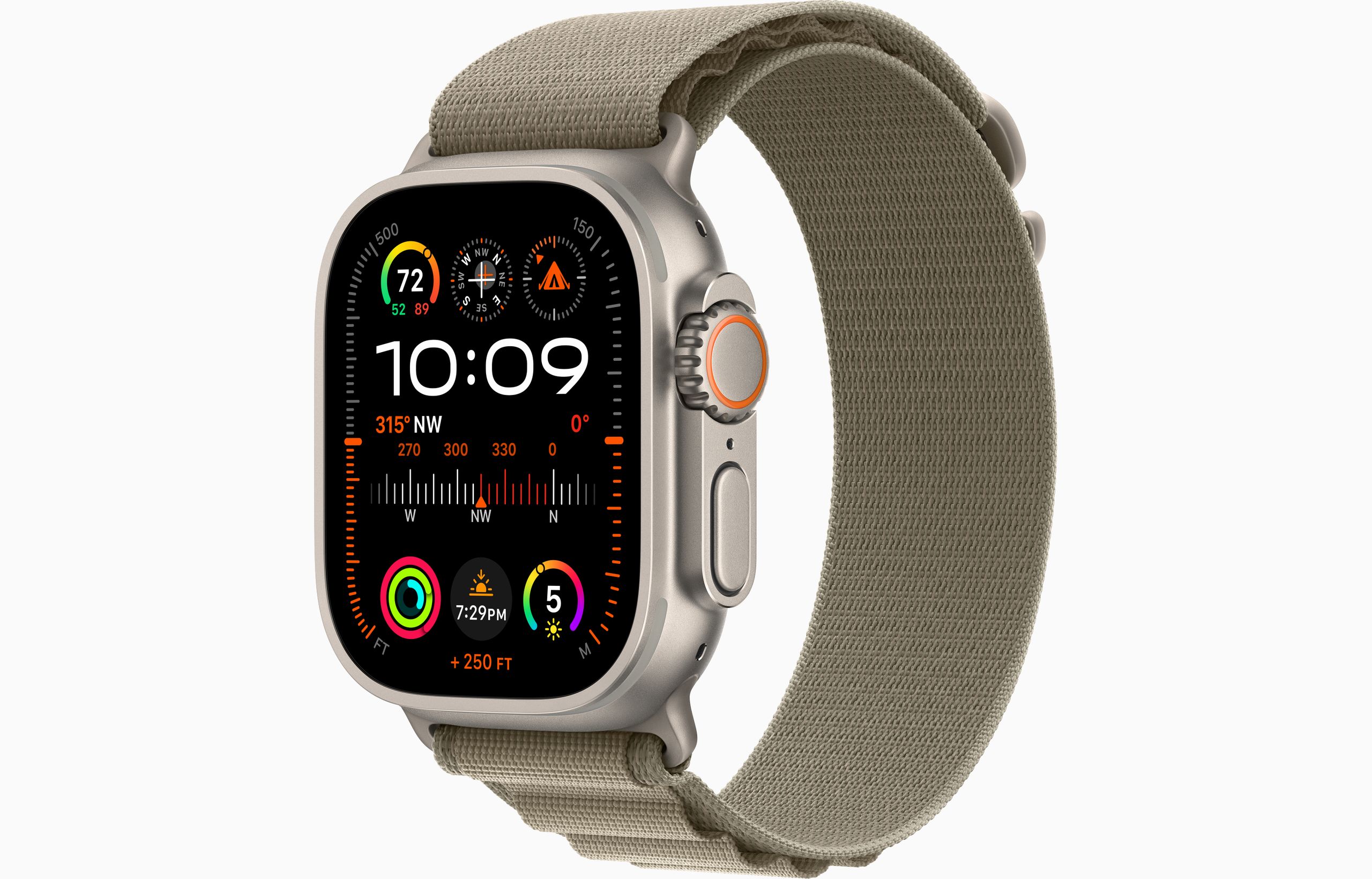 Apple Watch Ultra 2 GPS + Cellular, 49mm Titanium Case with Apple Watch Ultra 2 GPS + Cellular, 49mm Titanium Case with
