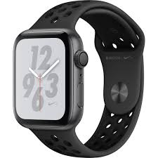 Apple Watch Nike+ Series 4 GPS, 44mm Space Gray Aluminum Case w/ Anthracite/Black Nike Sport Band